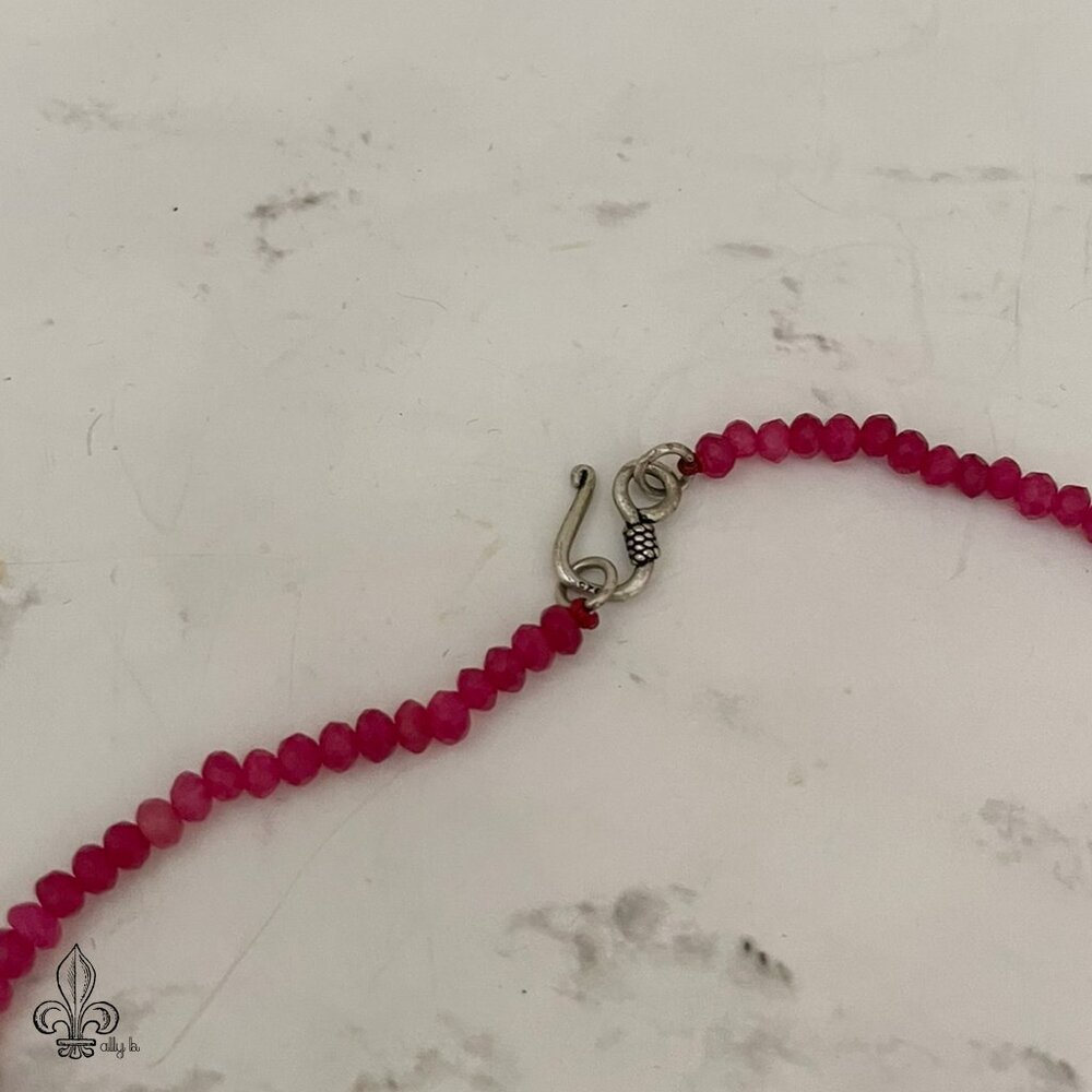 🍎Rose Red Ruby Necklace🍎 - Picture 3 of 6